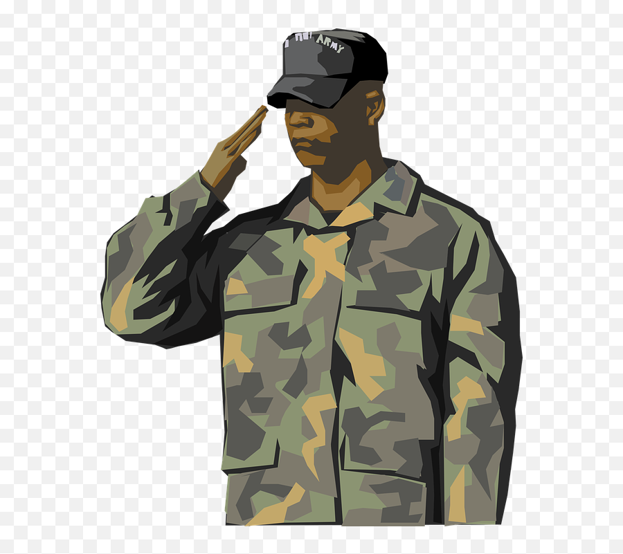 Soldier Saluting Salute - Saluting Soldier Clipart Emoji,Salute Emoji