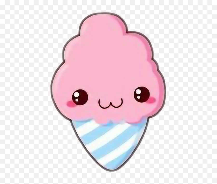 Cotton Cute Kawaii Cottoncandy Freetoedit - Cute Cotton Candy Png Emoji,Cotton Candy Emoji