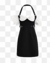 Black White Clothes Dress Minidress - Shoulder Bag Emoji,Black Emoji Dress