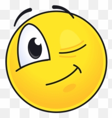 Cute Winking Emoticon - Smiley Face Emoji