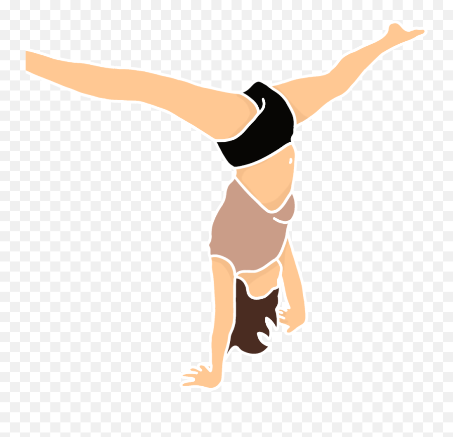 Gymnast Gymnastics Freetoedit - Jumping Emoji,Cartwheel Emoji