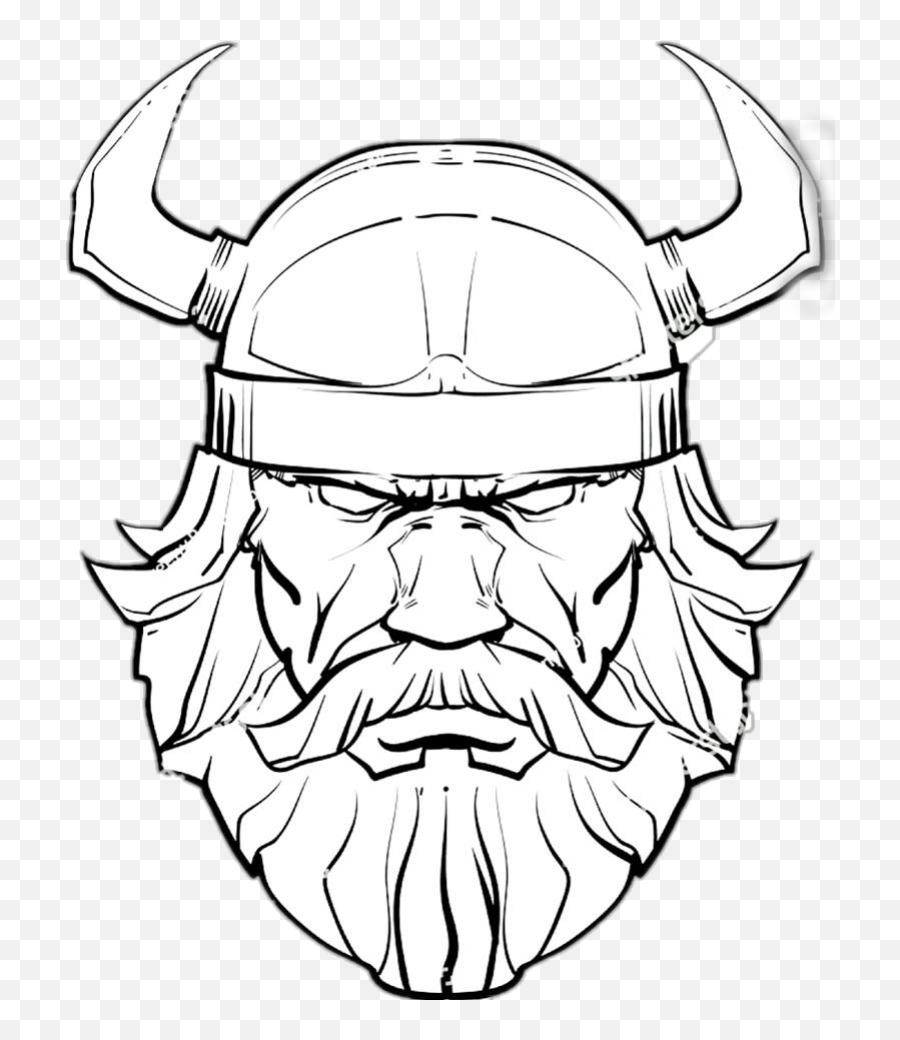 Vikings - Viking Art Head Emoji,Vikings Emoji