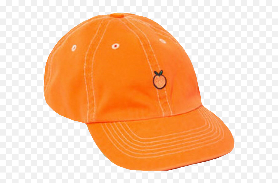 Hat Cap Orange Peach Niche Moodboard - Baseball Cap Emoji,Peach Emoji Hat