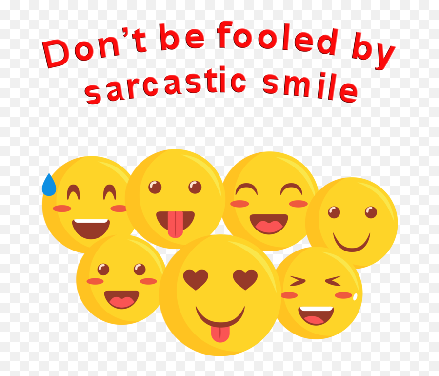 Products - Smiley Emoji,Sarcastic Emoticon