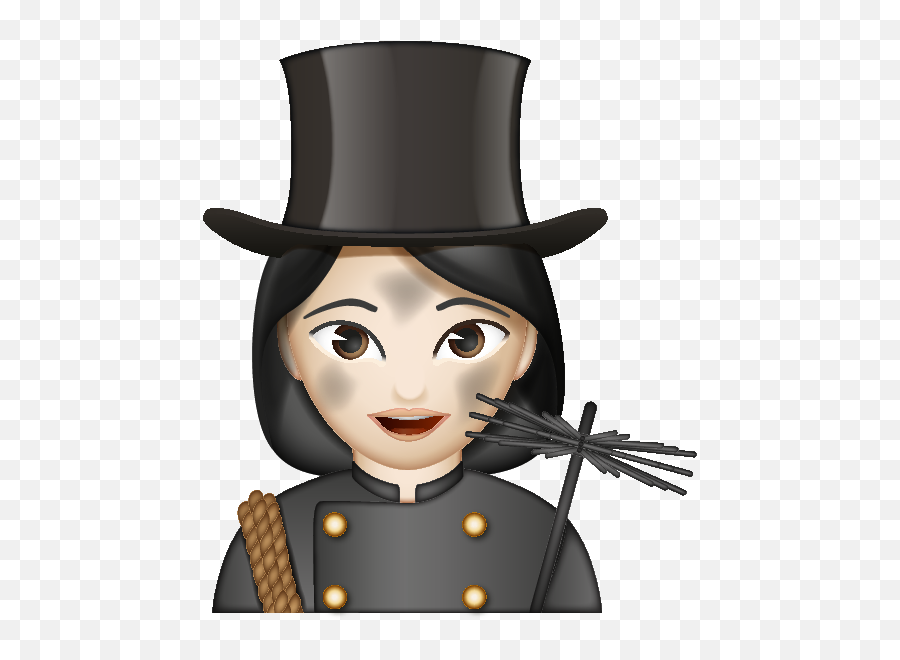 Woman Chimney Sweeper 1 - Cartoon Emoji,Magician Emoji