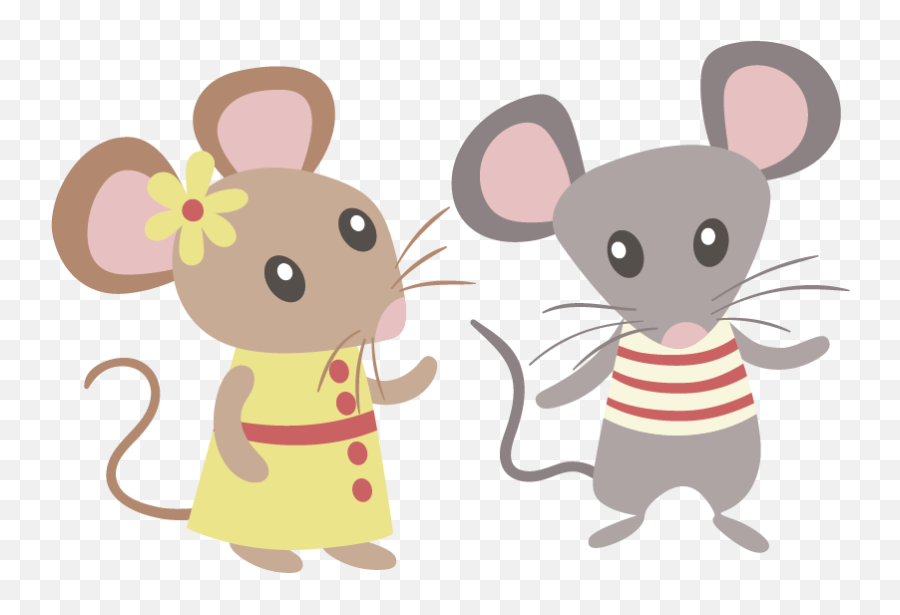 Mouse Love Kids Stickers - Tenstickers Imagenes De Ratoncitos Emoji,Mice Emoji