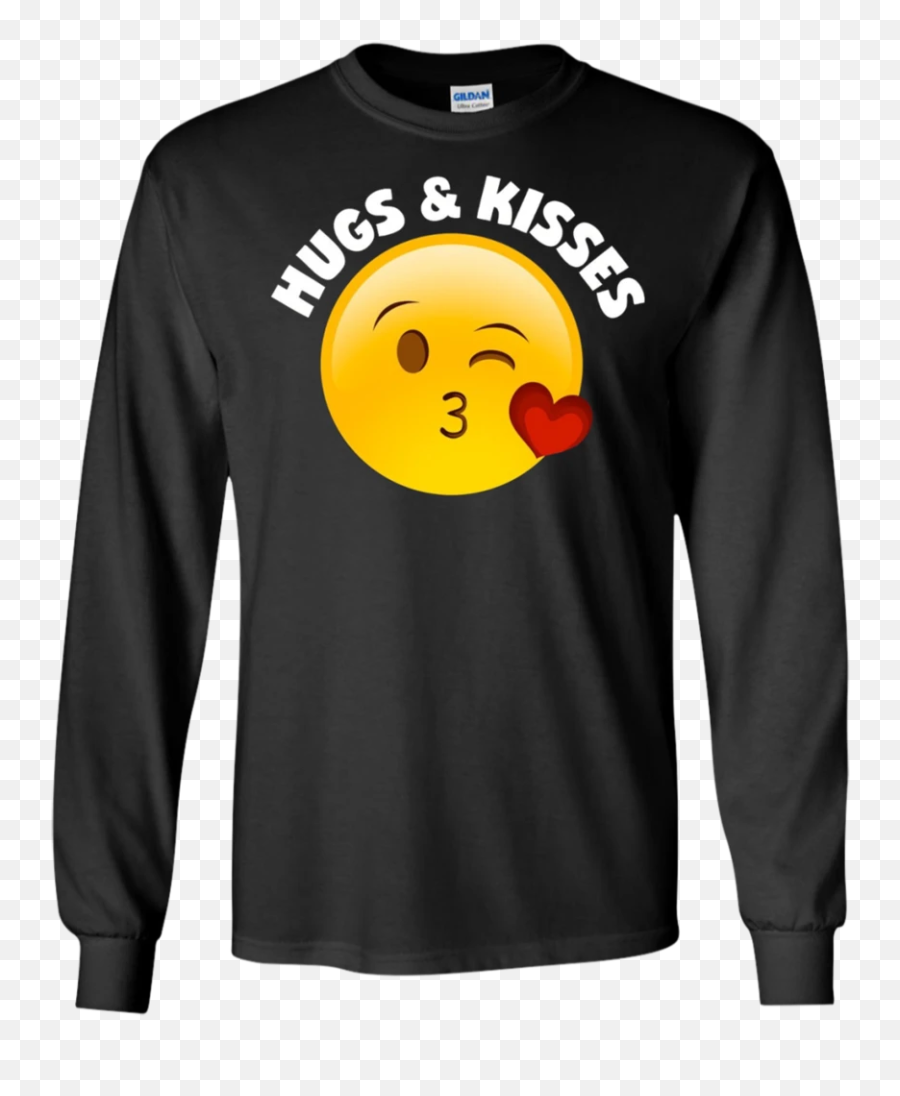 Emoji Valentines Day Shirt Hugs And Kisses Heart Kiss - T Shirt Ideas For Father Day,Emoji For Hugs