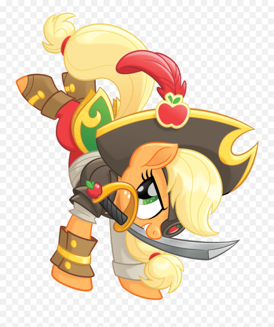 Movie Pirate Applejack Official Artwork - My Little Pony The Movie Applejack Pirate Emoji,Pirate Emoji Facebook