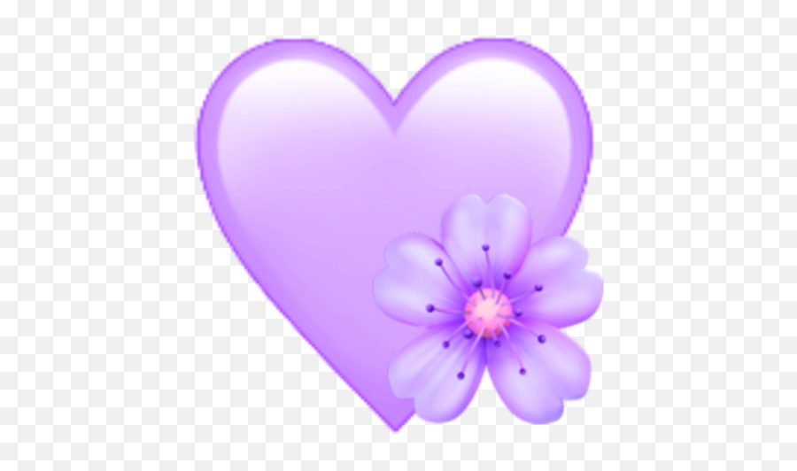 Italyemojiheartflowerpurple - Heart Emoji,Italy Emoji