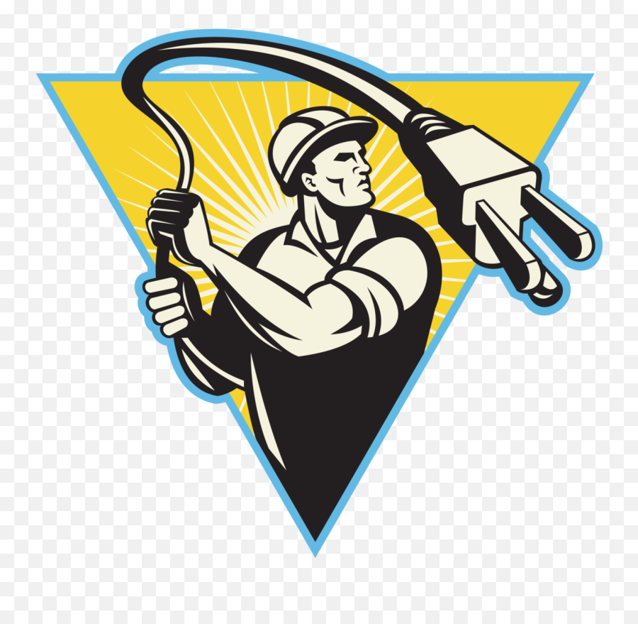 Electric Clipart Electrical Service - Logo Electrical Man Power Emoji,Electrocuted Emoji