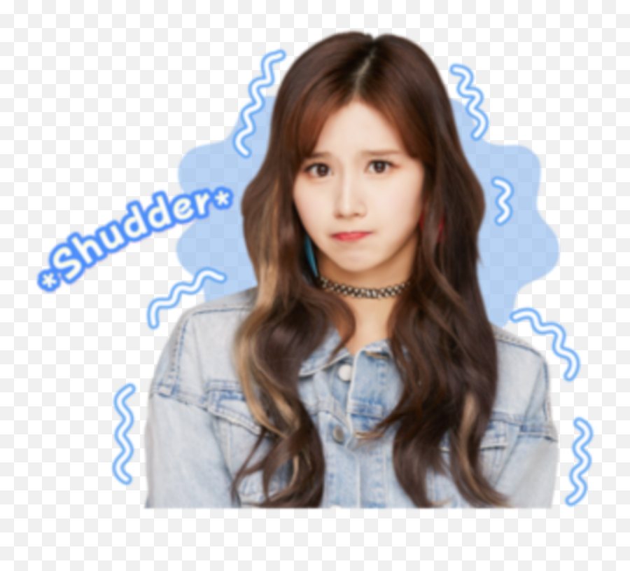 Sana Twice Minatozaki Sana Shudder Kang Sana - Twice Line Stickers Png Emoji,Shudder Emoji