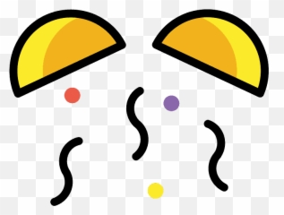 Confetti Ball Emoji Clipart -