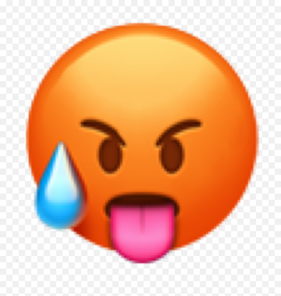 Hot Emoji Sweating Sticker - Fire Emoji Hot,Sweating Emoji