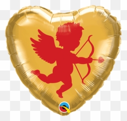 Valentineu0027s Day Cupid Double Sided 18 Foil Balloon - Love Valentines Day Cupid Emoji,Cupid Emoji