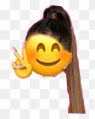 Peace Out Stickers - Happy Emoji