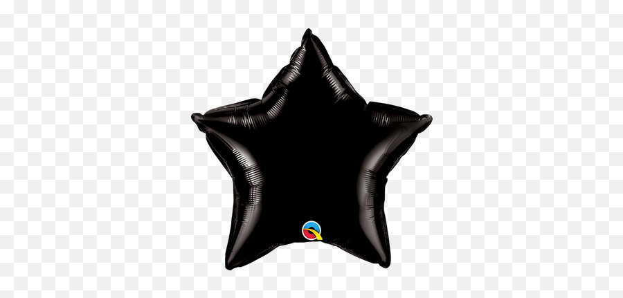 Balloon Colors By Brand - Qualatex By Color Onyx Black Star Balloons Black Png Emoji,Black Heart Emoji Pillow