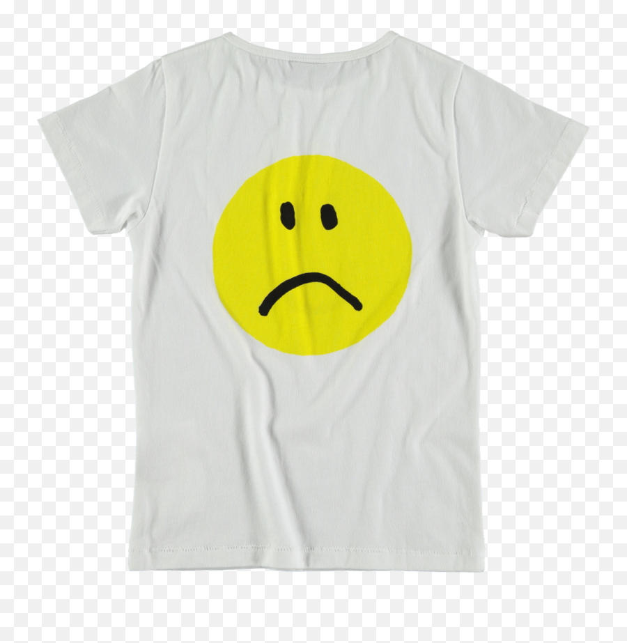 Yporqué Smile U0026 Sad Tee - Orange Mayonnaise Short Sleeve Emoji,Smile Cry Emoticon