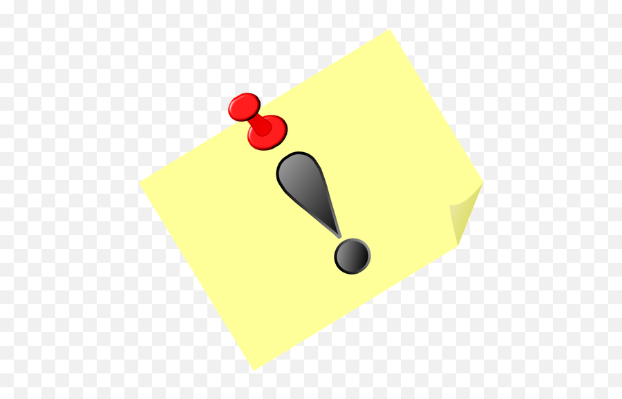 Exclamation Mark Vector Image - Tips And Tricks Clipart Emoji,Green Checkmark Emoji
