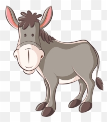 Burro Sonriente - Clipart Donkey Emoji