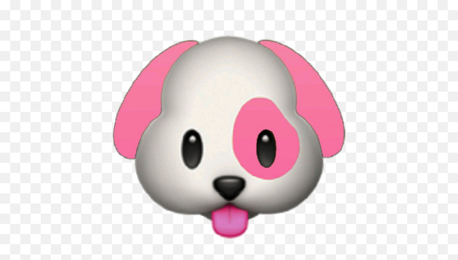 Kawaii Cute Pink Pastel Puppy Dog Emoji - Cartoon,Adorable Emoji