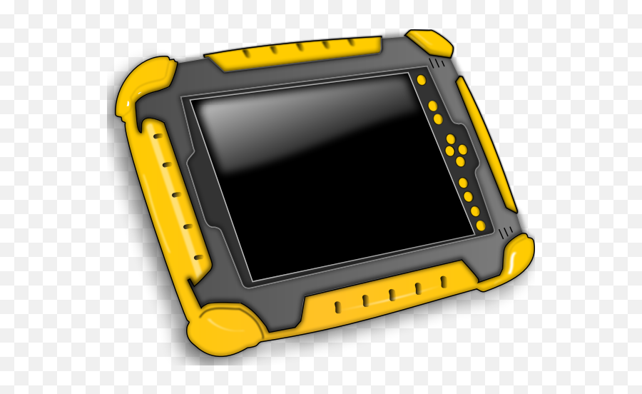 Tablet Pc In A Protected Case Vector - Tablet Clip Art Emoji,Ipad Emoji Keyboard