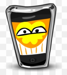 Happy Iphone Funny Cell Phone Mobile Phone Emotion Fun - Iphone Toon Emoji,Cell Phone Emoji