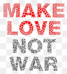 Make Love Not War Vector Image - Png Emoji