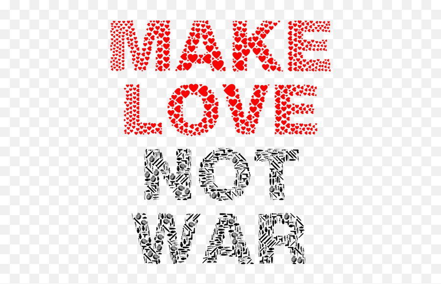 Make Love Not War Vector Image - Make Love Not War Png Emoji,Asl I Love You Emoji