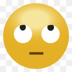 3d Smile Emoticon Emoji - Eye Roll Svg
