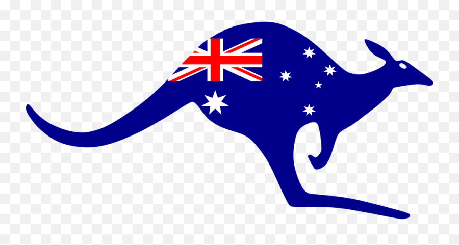 Australia Kangaroo Symbol - Kangaroo Logo Australia Flag Emoji,Australian Flag Emoji