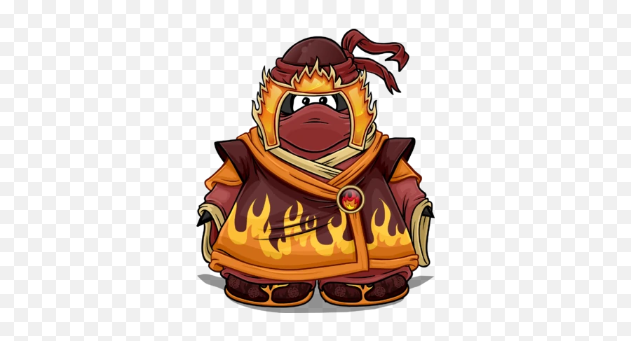 Fire Suit - Club Penguin Water Ninja Suit Emoji,Discord Fire Emoji