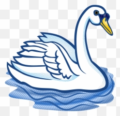 Black Swan Trumpeter Swan Bird Clip Art - Swan Black And White Clipart Emoji,Swan Emoji