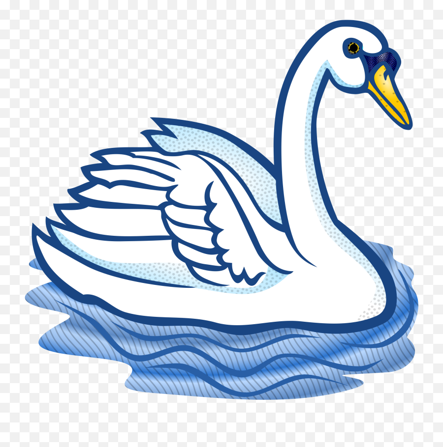 Black Swan Trumpeter Swan Bird Clip Art - Swan Black And White Clipart Emoji,Swan Emoji