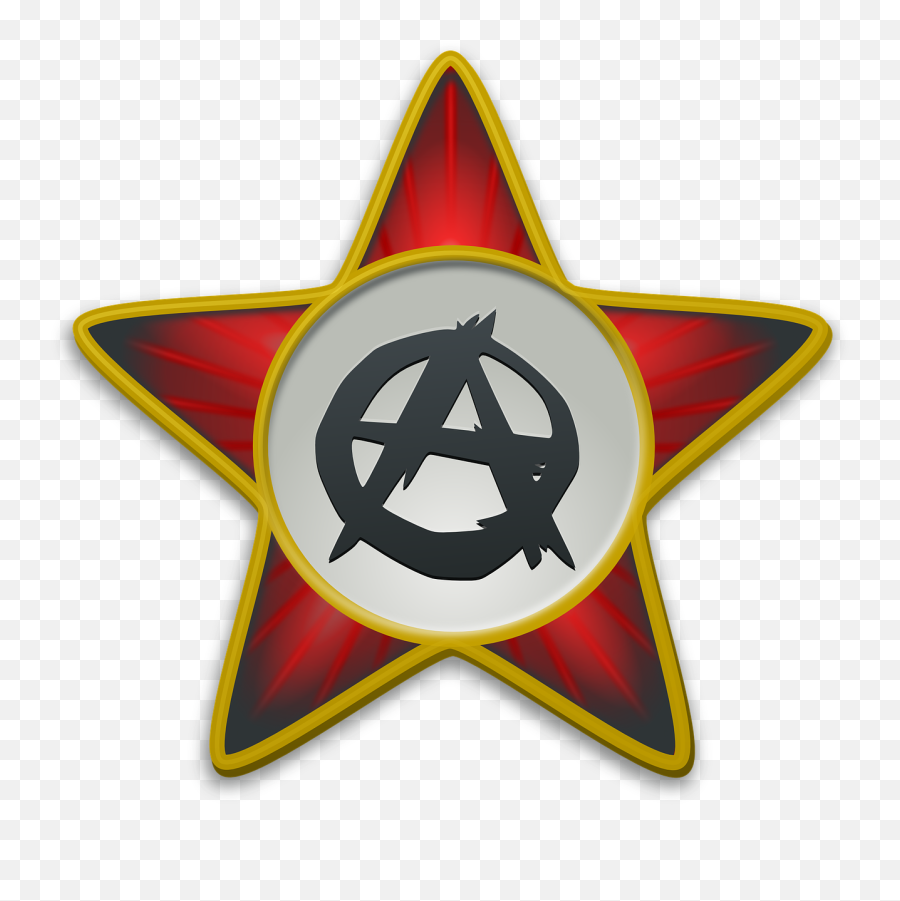 Star Star Red Free Vector Graphics - Anarchy Symbol Png Emoji,Anarchy Symbol Emoji