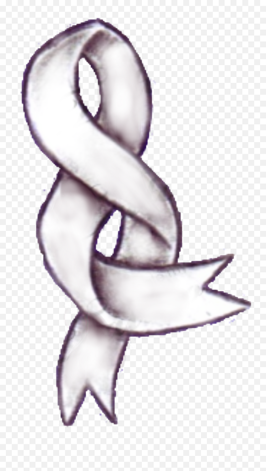 Cancer Ribbon Freetoedit - Sketch Emoji,Emoji Cancer Ribbon