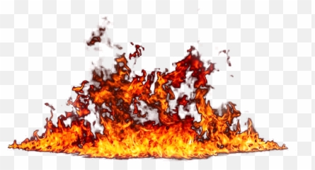 Clipart Flames Big Fire Transparent - Realistic Art Emoji