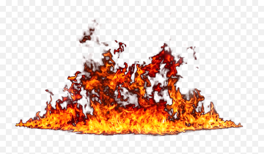 Clipart Flames Big Fire Transparent - Realistic Fire Clip Art Emoji,Big Fire Emoji