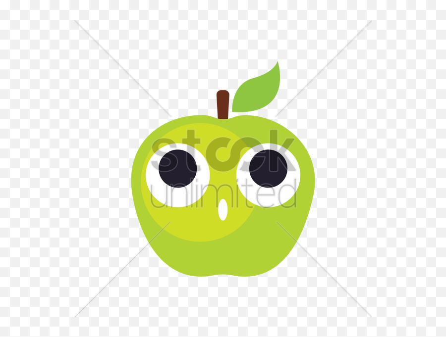 Apple Vector Image - Cartoon Emoji,Apple Logo Emoticon