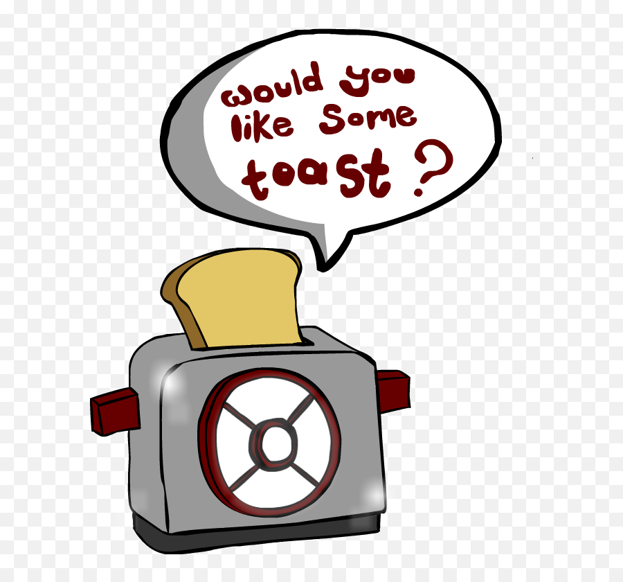 Toaster Clipart Emoji Picture - Red Dwarf Toaster Fan Art,Toaster Emoji