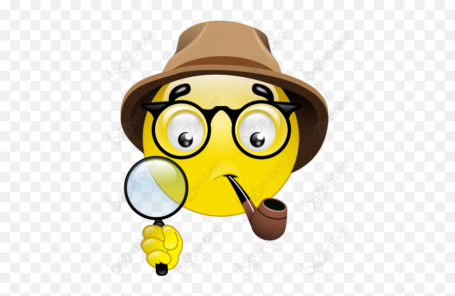 Mystery - Emoticono Detective Emoji,Driving Emoticon
