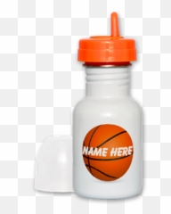 Personalized Basketball Sippy Cup - Water Bottle Emoji