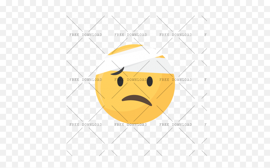 Face With Head Bandage Emoticon Png - Smiley Emoji,Bandage Emoji