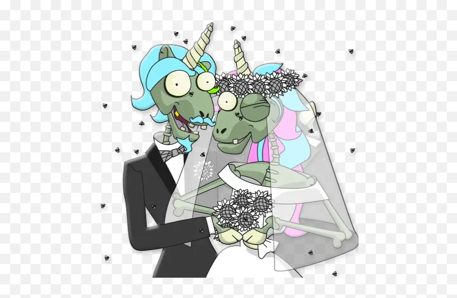 Zombie Unicorn Stickers For Whatsapp - Fictional Character Emoji,Zombie Emoji