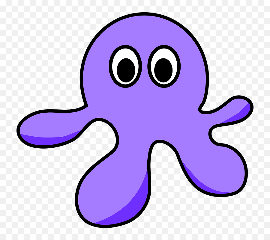 Free Octopus Squid Illustrations - Cartoon Octopus Emoji,Squid Emoticon