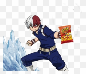 Hot Cheeto Roki Sticker By Icihot - Shoto Todoroki Png Emoji,Cheesing Emoji
