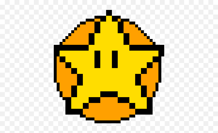 Pixilart - Super Mario Star 8 Bit Emoji,Dragon Ball Emoji