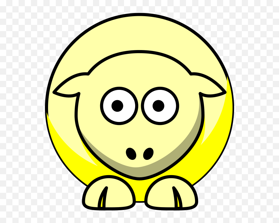 Sheep Looking Right Svg Vector Sheep - Cartoon Coloring Pages Emoji,Sheep Emoticon