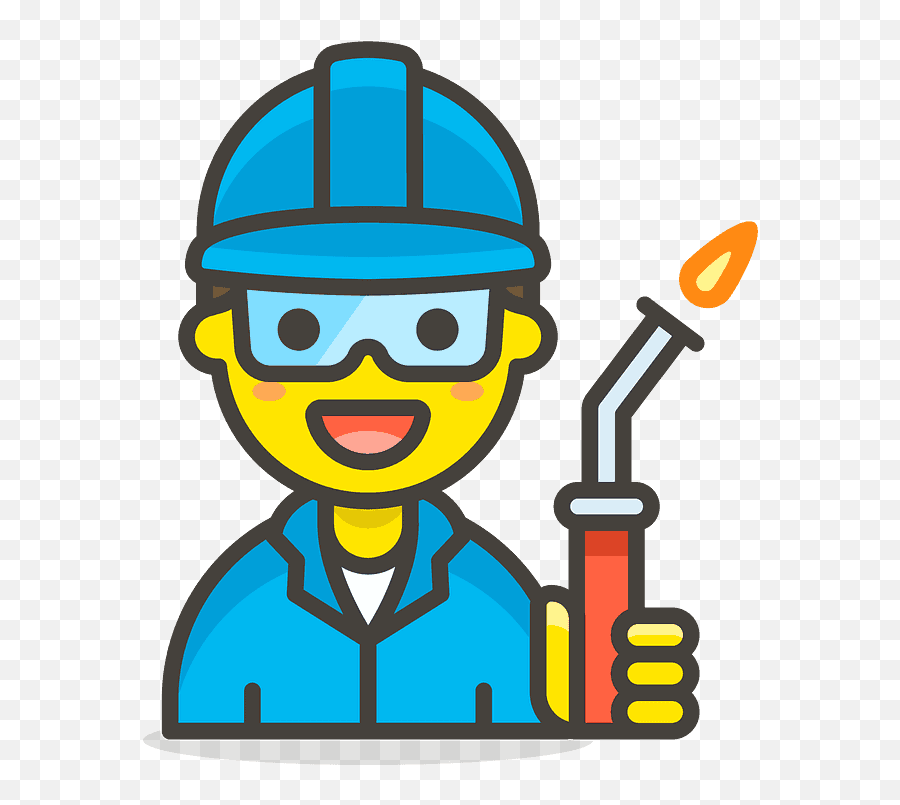 Man Factory Worker Emoji Clipart - Workwear,Hard Work Emoji
