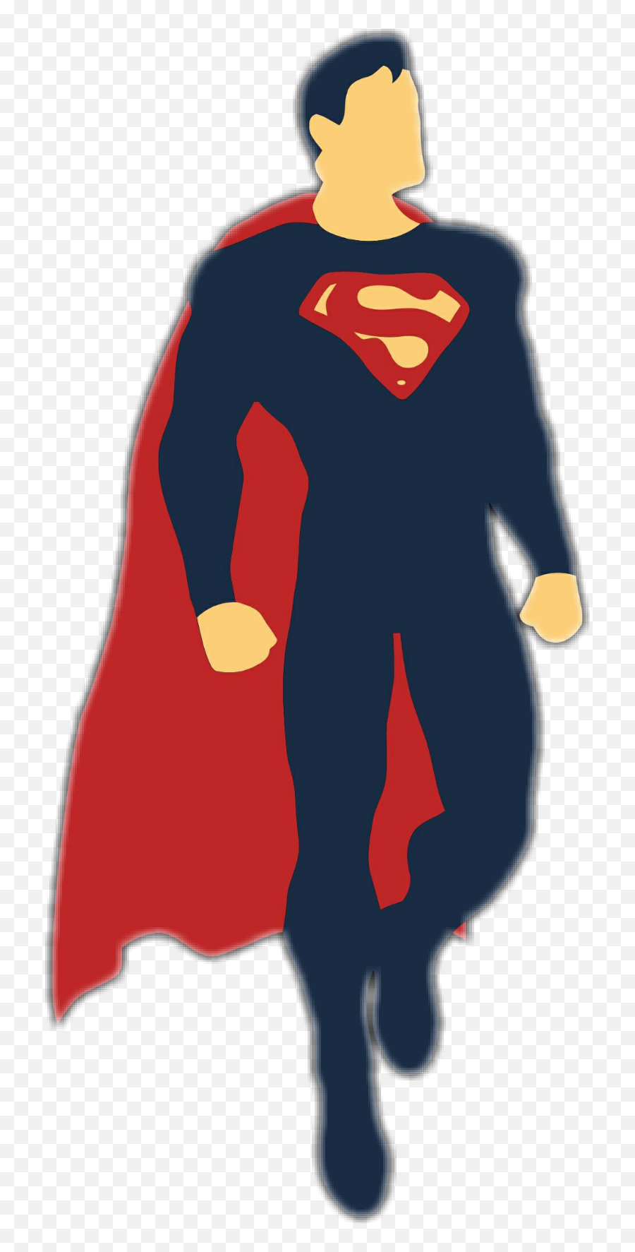 Cape Superman Blue Sticker - 2017 Vs 2021 Superman Emoji,Superhero Cape Emoji
