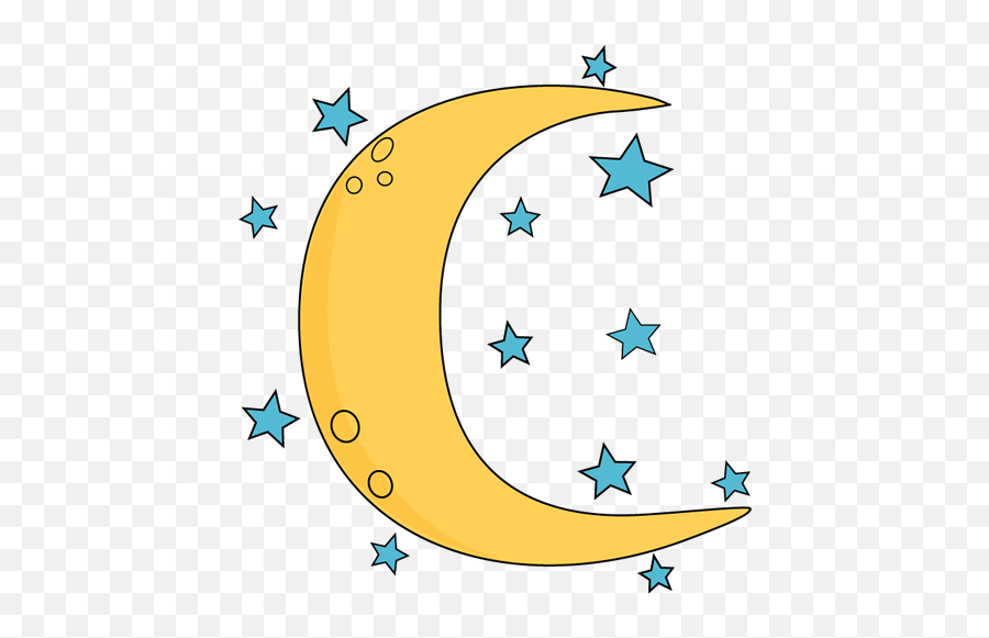 Free Crescent Moon And Star Pictures - Moon And Stars Clipart Emoji,Moon And Stars Emoji
